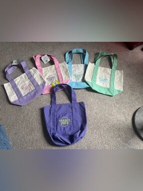 Trader Joe's Mini Canvas Tote Bags